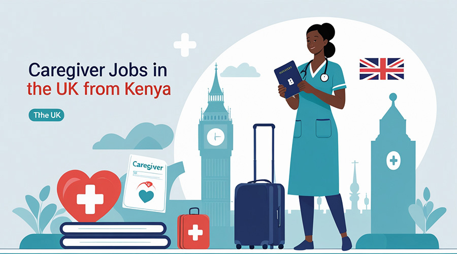 illustration-of-african-caregiver-moving-to-th-Uk-for-caregiver-job.-Caregiver-jobs-in-the-UK-from-kenya