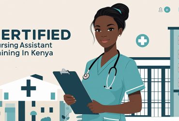 An_illustration_of_a_Certified_Nursing_Assistant-training-in-kenya. A cna student posses for a photo with a medical examination form An_illustration_of_a_Certified_Nursing_Assistant-training-in-kenya.-A-cna-student-posses-for-a-photo-with-a-medical-examination-form