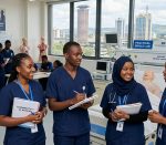 Happy medical students in a classroom during a practical lesson. Affordable Medical Courses in Nairobi