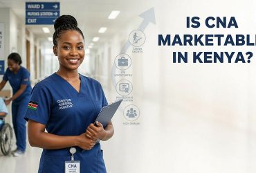 an image of a certified nursing assistant at a hospital hallway an-image-of-a-certified-nursing-assistant-at-a-hospital-hallway. Is CNA marketable in Kenya.