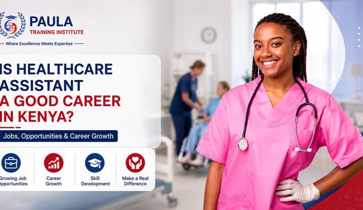 a-confident-healthcare-assistant-smiling-in-hospital. Is Healthcare Assistant a Good Career in Kenya